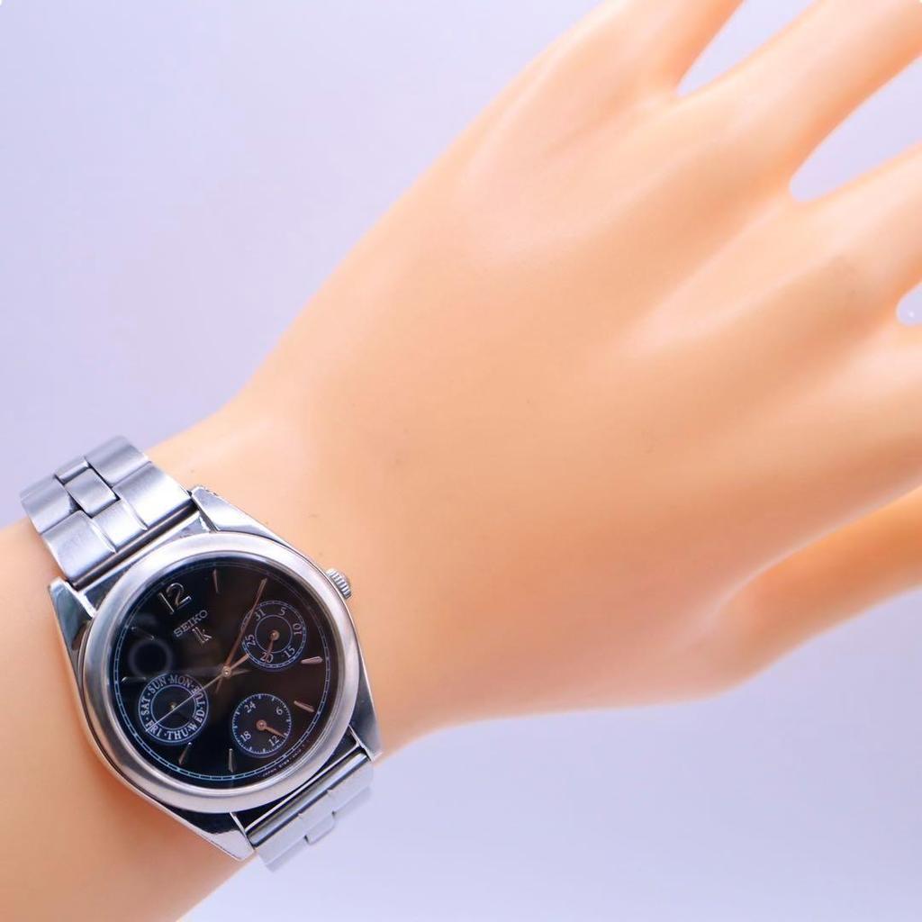 [USED] SEIKO Lucia Small Seconds Silver Round Women's Watch 1209