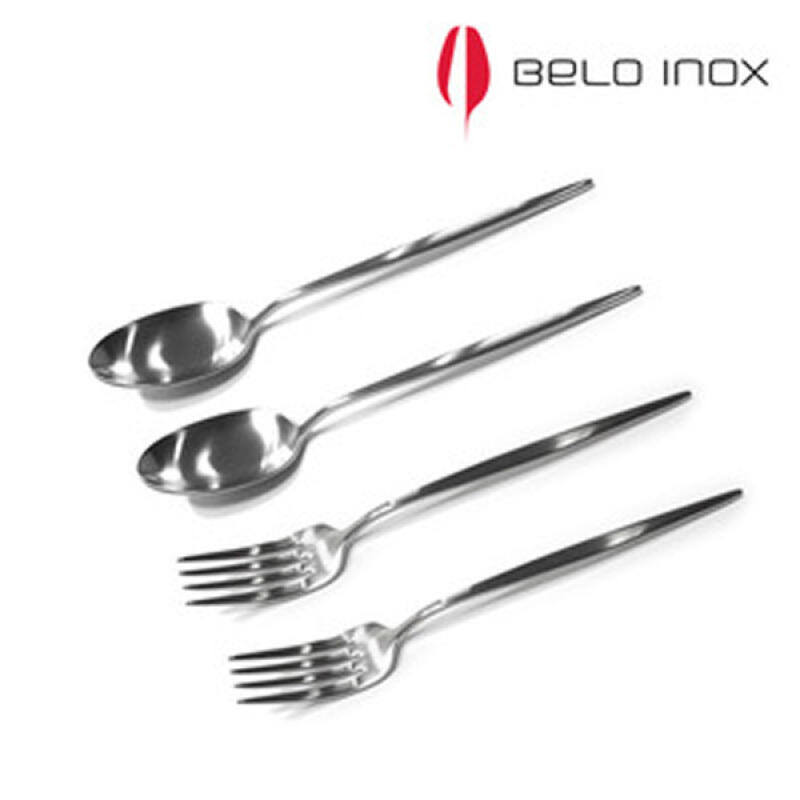 [belo inox] Spirit Matte Dessert Cutlery 4-Piece Set