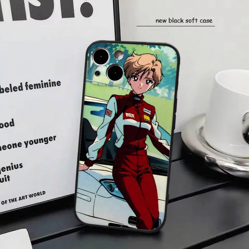 Cool Sailor U-Uranus Anime Sailor M-moon Phone Case Silicone Soft For IPhone 17 Air 16 15 14 13 12 11 Plus Pro Max Plus