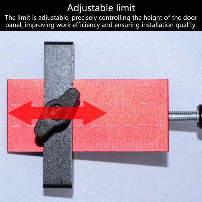 Heavy Type Aluminum Cabinet Door Alignment Aid Tool Ergonomic Rotating Base with Secure Single User Operation