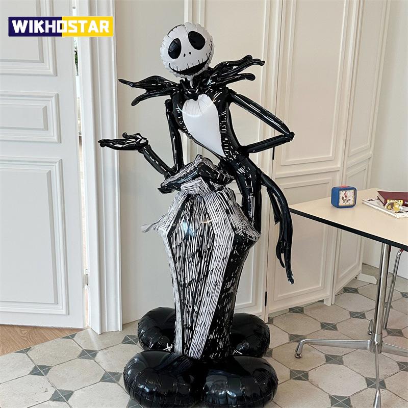 Hot Halloween Balloon Decoration Standing Hummy Pumpkin Ghost Witch Halloween Party Large Foil Balloon Inflatable Door Tree Deco