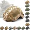 Tactical Helmet Cover Camo Fast Airsoft Paintball High-Cut Helmet Cloth Hunting Shooting Helmet Accessories with Elastic Cord