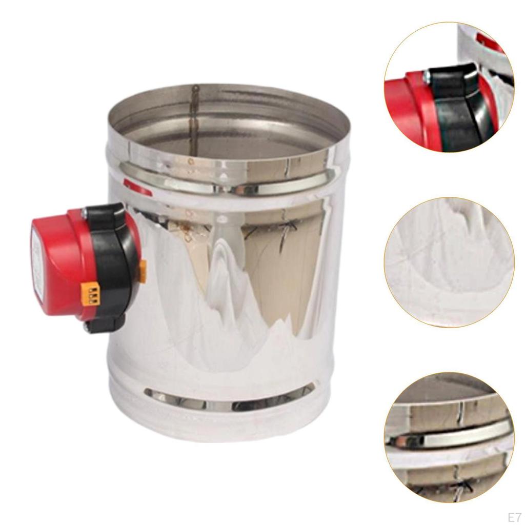 Elektrische Luftkanal-Drosselklappe aus Edelstahl 201, Motorisierte Volumenstromregelung, Abgleichsystem