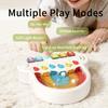Light Up Baby Piano Keyboard Toy Adjustable Volume Multi Modes Rhythm Game Song Play Early Educational Interactive Toy Portable