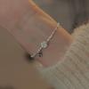 Lotus broken silver pearl bracelet women's retro new Chinese style natal fashion design versatile Nanhong agate bracelet