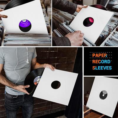New 7/10 Inch Vinyl Records Sleeve Square Reusable LP Vinyl Record Cover Kraft Paper Outer Record Sleeves