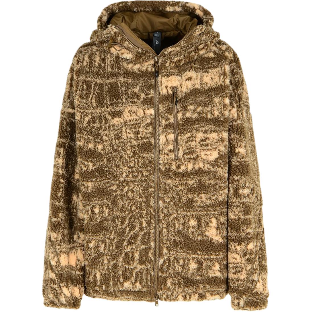 

Adidas x Stella McCartney Full-Zip Printed Winter Fleece Soft Powder/Brown Moss Women Outerwear JM3675 S