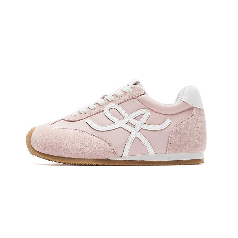 Augustine Pink German Training Shoes Women's 2025 New Summer Forrest Gump Sports Shoes Platform Casual Board Shoes with Skirt