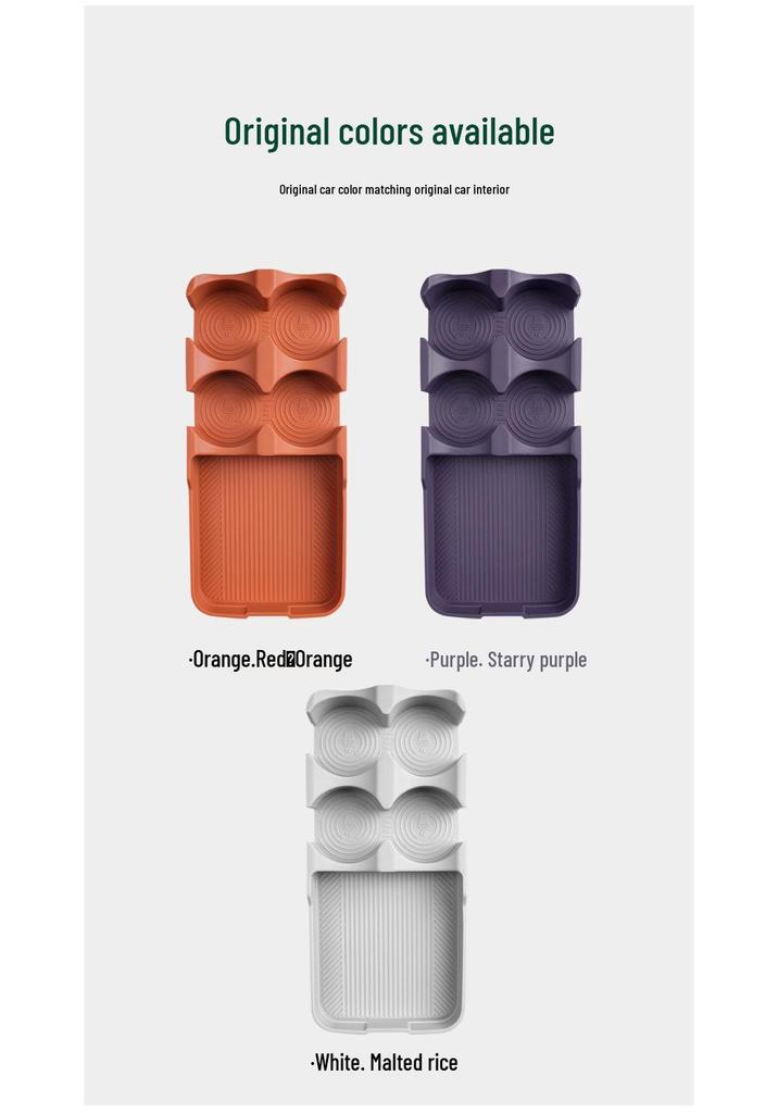 Silicone Armrest Box Refrigerator Pad for 26 Leapmotor C16 Models: Interior Slot Partitioned Storage Organizer