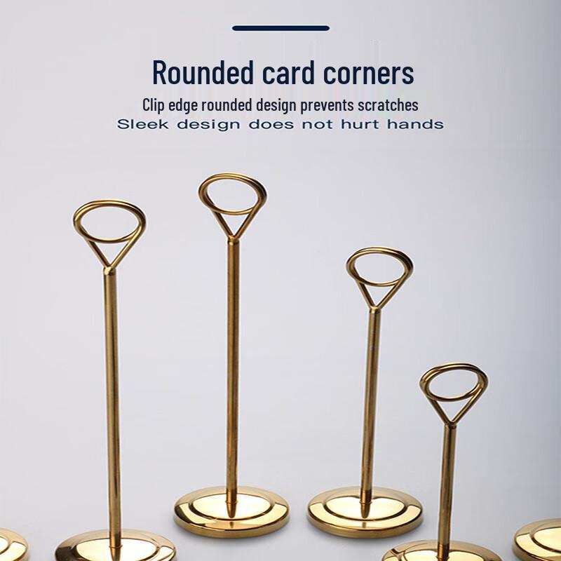 Silver Tabletop Menu Card Holder