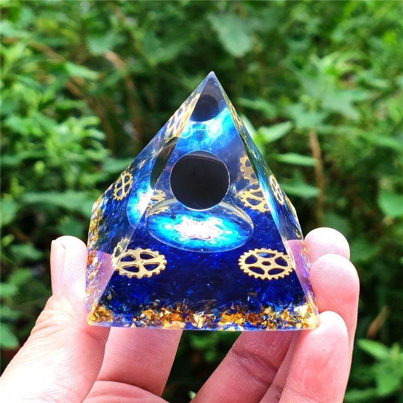 Energy Orgonite Chakra Pyramid Aura Divination Yoga Meditation Ornaments Craft