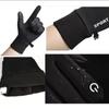Schwarze Winter-warme volle Finger, wasserdicht, Radfahren, Outdoor-Sport, Laufen, Motorrad, Ski, Touchscreen, Fleece-Handschuhe
