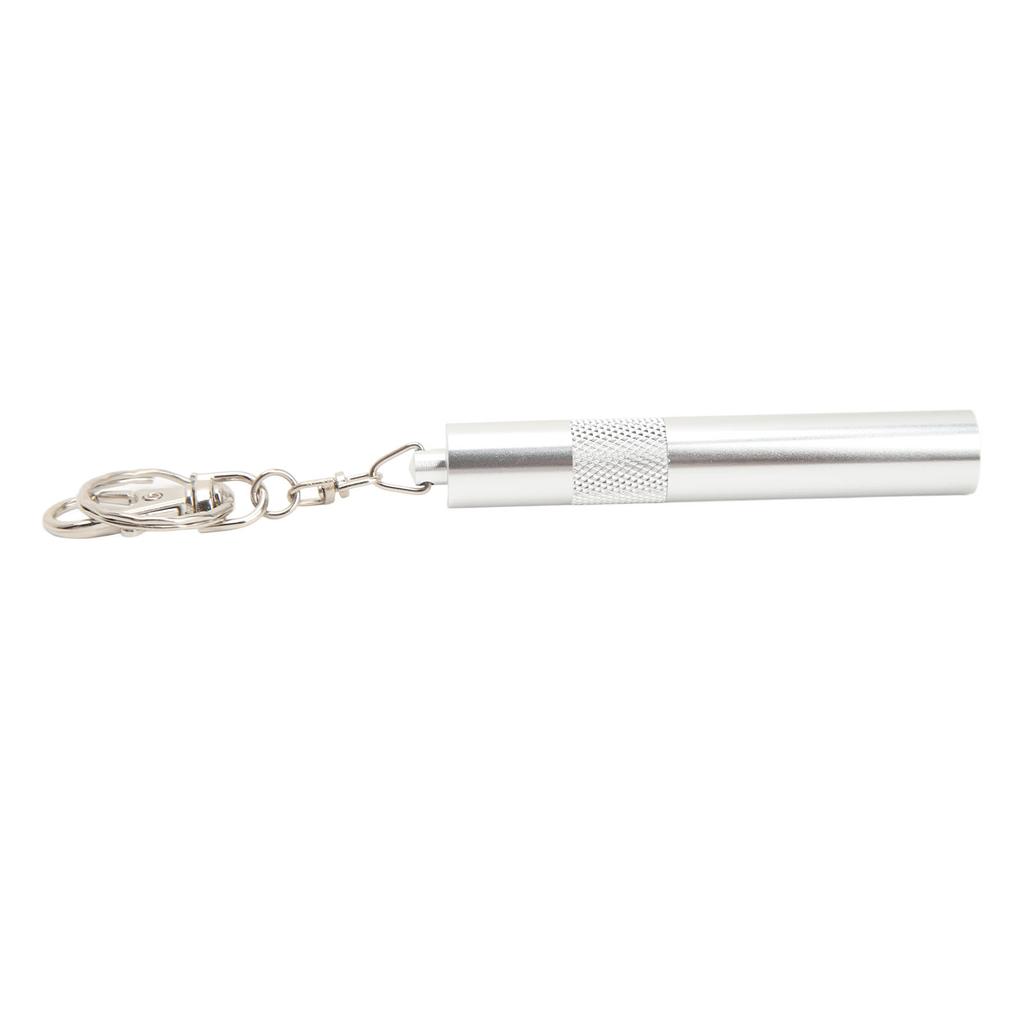 Cue Tip Pricker Tool with Key Chain 6063 Aluminum Prick Storage 2 in 1 Prevent Slip Billiard Cue Tip Pick Silver
