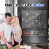Acrylic Calendar for Fridge with 3 Packs Stickers & 3 Markers - Clear Magnetic Calendar for Refrigerator, Dry Erase Calendars for Fridge Whiteboard,