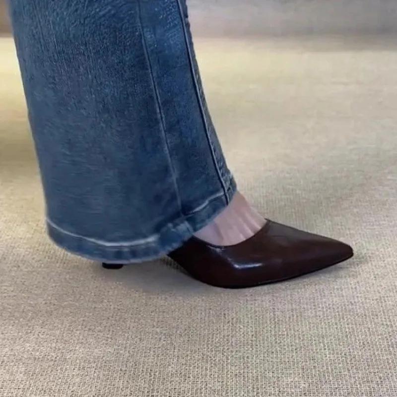 Fashion 2025Sharp Pointed, Shallow Mouth, Low Profile Single Shoes, Comfortable Commuting Single Shoes, Simple