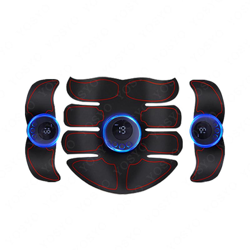 Unbound Muscle Massage Intelligent Fitness Usb Charge Abdominal Hip Joint Trainer Electric Patch Replace Gel