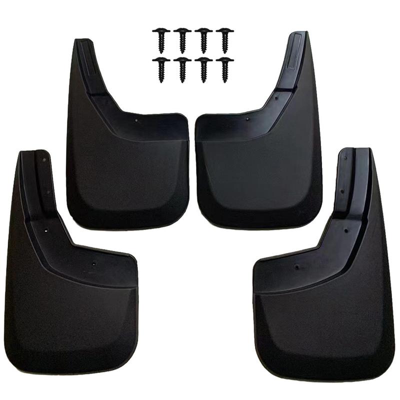 Car Mud Flaps PP Black Car Mud Flaps Suitable for Chevrolet Silverado 2014-2018