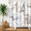 Marble Bathroom Curtain Abstract Modern Luxury Shower Curtain Waterproof Fabric Shower Curtain Bath Curtains With Hooks180x200