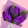 3 Heads Artificial Rose Bouquet Mini Scented Soap Flower Bouquet for Women Mom Wife Valentine's Day Anniversary Wedding Mother's Day Birthday Gift