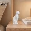 Regalo per Amanti dei Gatti Statuetta, Piccola Scultura Stampata 3D, Animale da Collezione Ornamento da Tavolo per Compleanno Decorazione per Scaffale di Casa, Pezzo d'Arte Versatile
