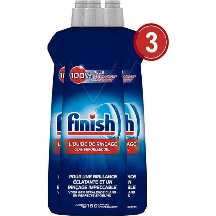 

Finish Liquide de Rinçage Lave-Vaisselle Brillance et Séchage 800 ml, Lot de 3
