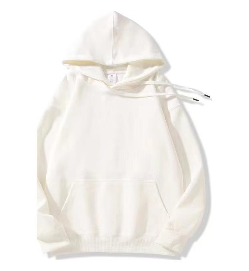 Unisex Solid Color Pure Cotton Hooded Sweatshirt - Autumn/Winter Collection