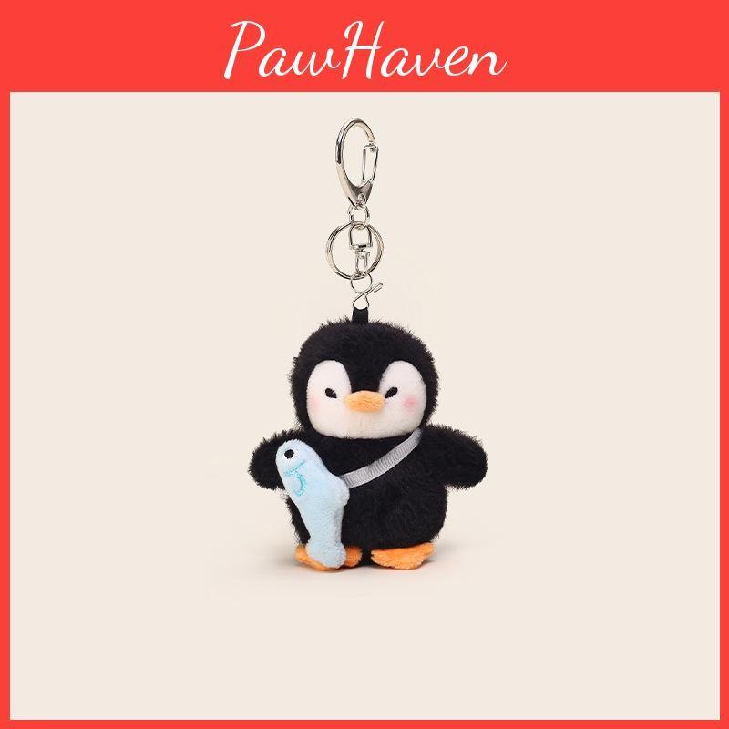Back Penguin Fish Plush Keychain With Cartoon Design For Kids Collection And