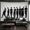 ATEEZ Poster Wall tapestry, aesthetic printed fabric blanket, suitable for bedroom, living room, and home decor.