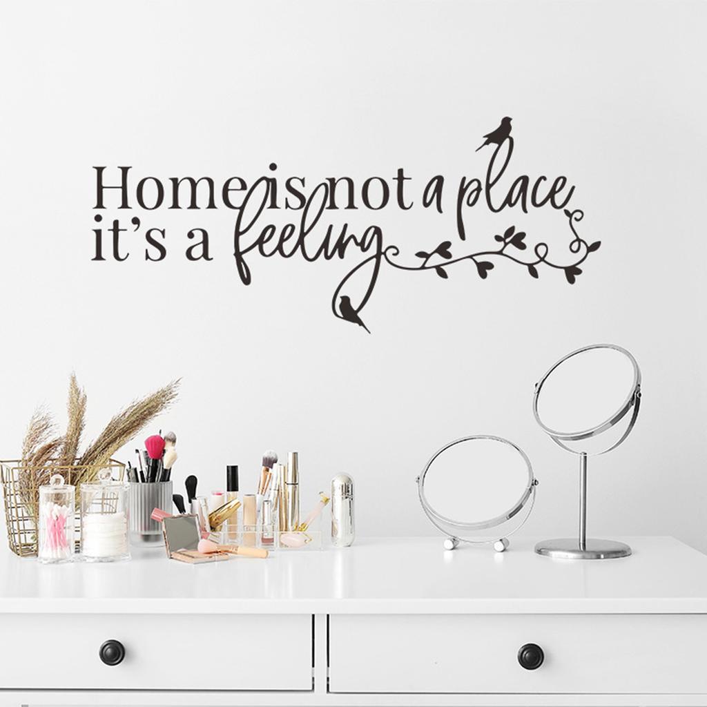English Motto Wall Sticker Self Adhesive Home Decoration for Bedroom and Entrance