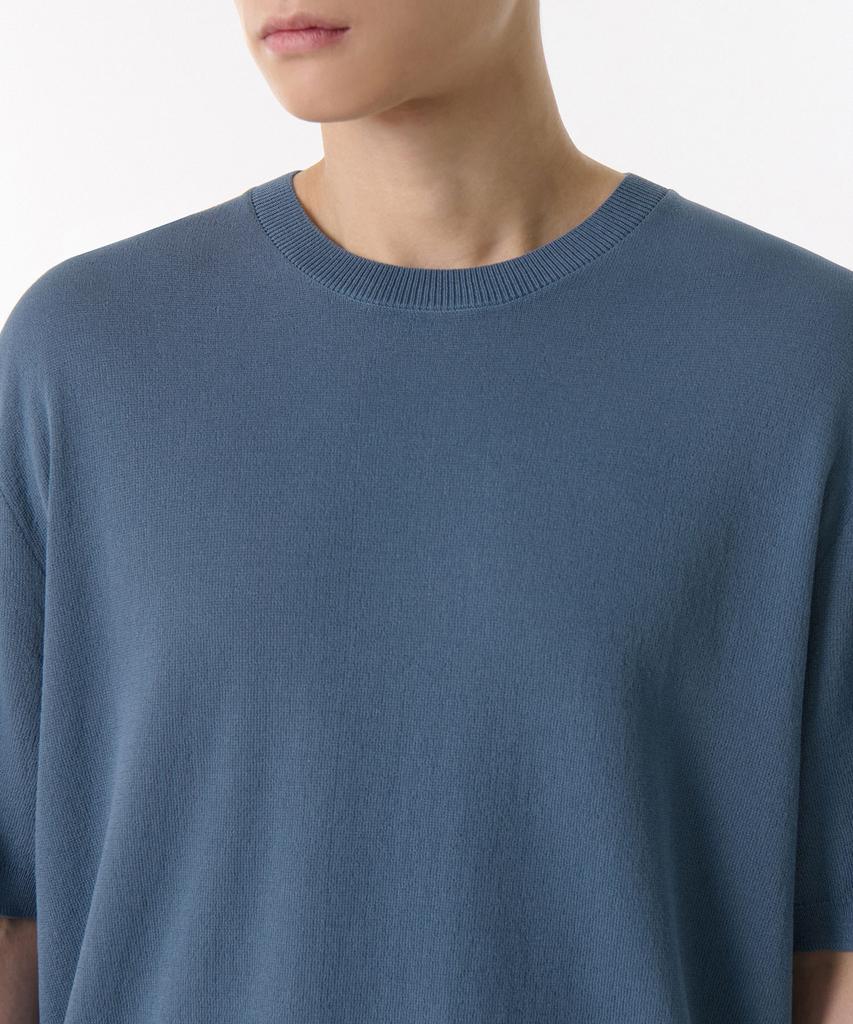 Musinsa Standard Cool Touch Crew Neck Short Sleeve Knit [Blue Gray]