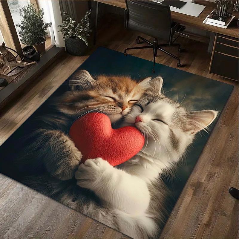 Cat Rug - Home carpet Office Decorative Carpet For Living Room Bedroom Door Mat Floor Rug Computer Chair Area Rug