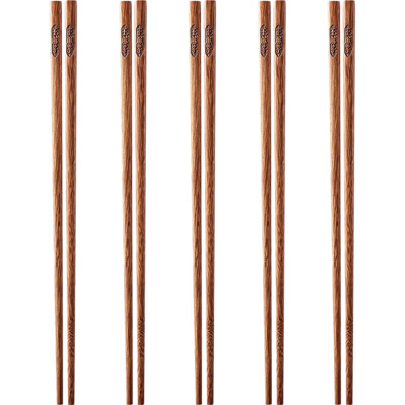 Wangmazi Wenge Wood Chopsticks 10 Pairs