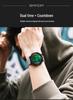 SANDA Unisex Luminous Waterproof Thin Large Screen Multifunction Electronic Wristwatch