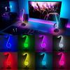 Led Musical Note Light Colorful Rgb Atmosphere Table Lamp Bedside Night Light For Bedroom Office