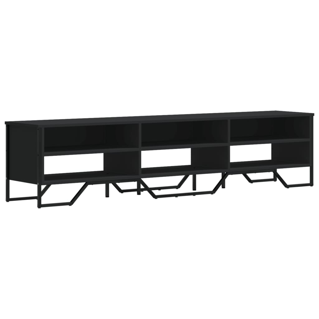 TV Stand Black 180 x 34 x 41 cm Engineered Wood