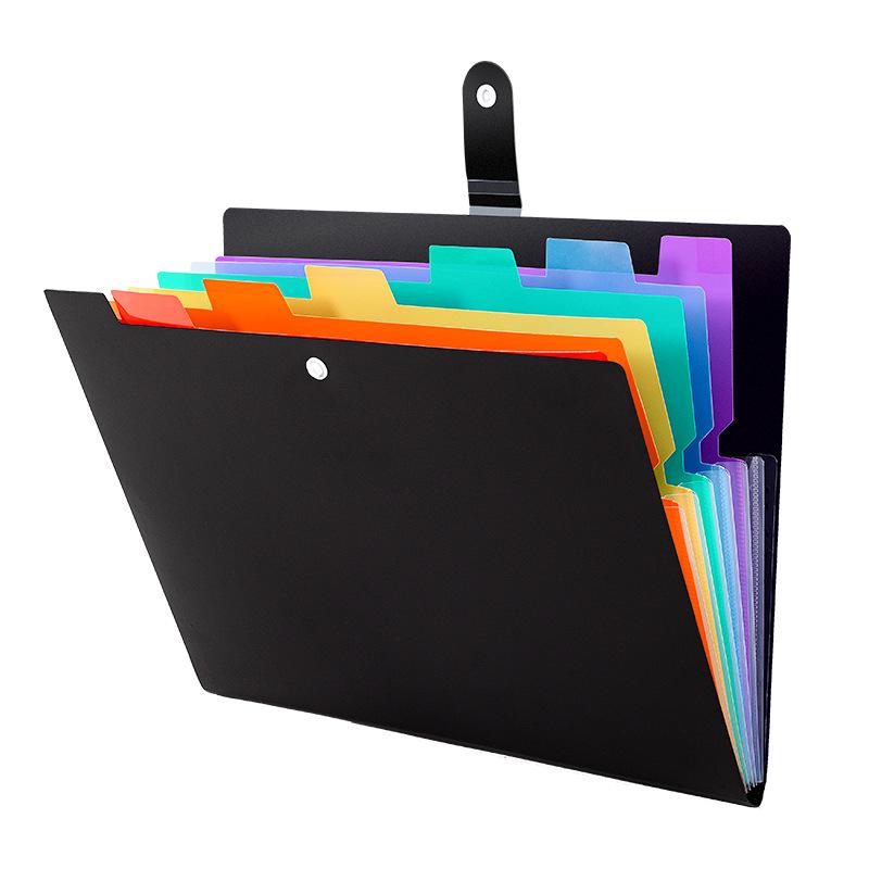 A4 Expanding Files Folder Rainbow Color Design 7 Pocket Accordion Receipt Folder Documents Organizer School Office Supplies