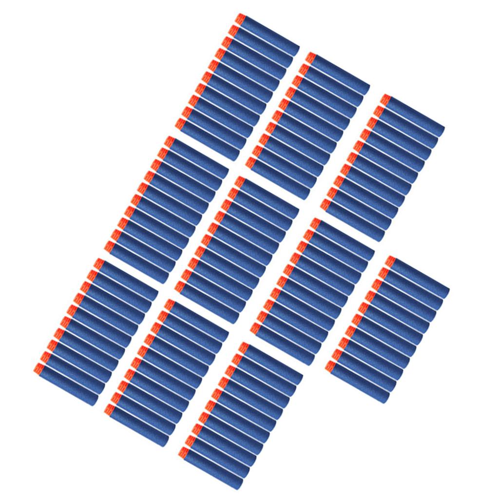 100Pcs Foam Refill Darts 7.2cm Portable Soft Foam Refill Dart for Toy Gun Children Kids Blue