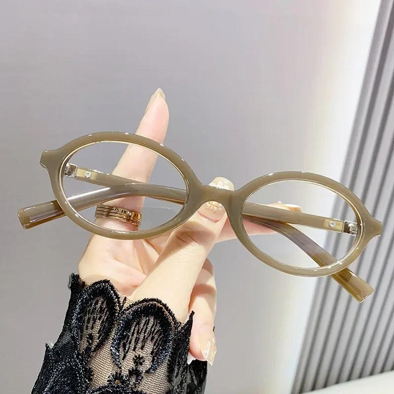 Retro Literature and Art Vintage High-end Reading Glasses for Women Men Blue Light Blocking Far Sight Glasses Diopter 0 TO +4.0