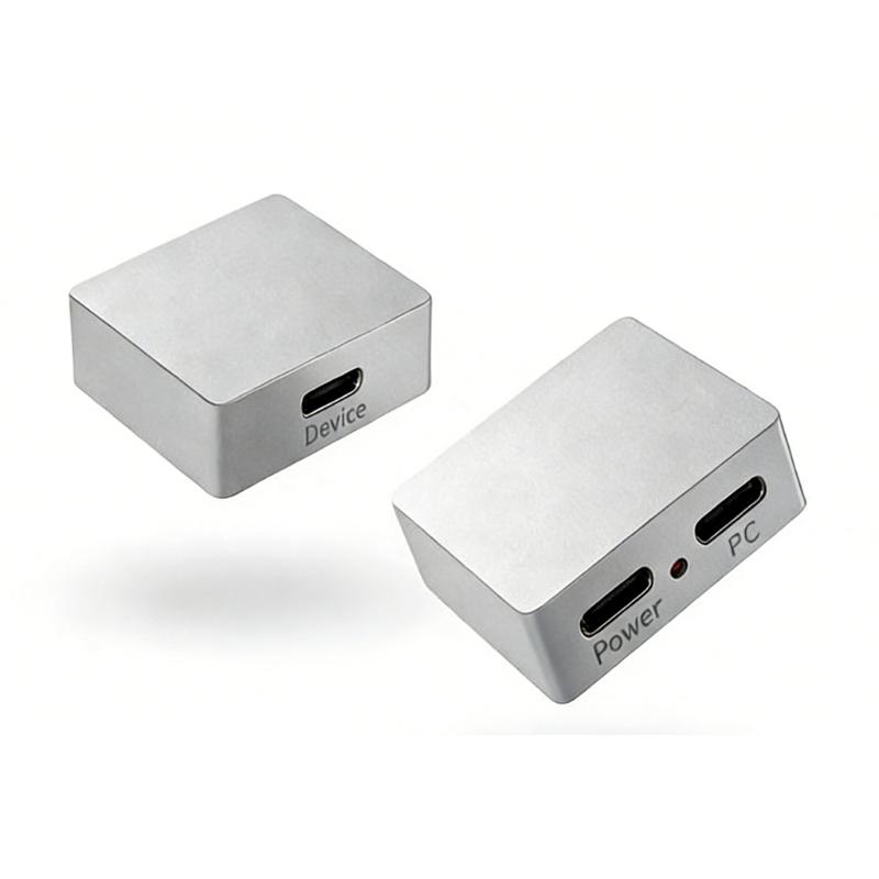 Aluminum Alloy 5V Type C Signal Splitter Separator Supports Device Control for Device Power Data Output PC Signal Only