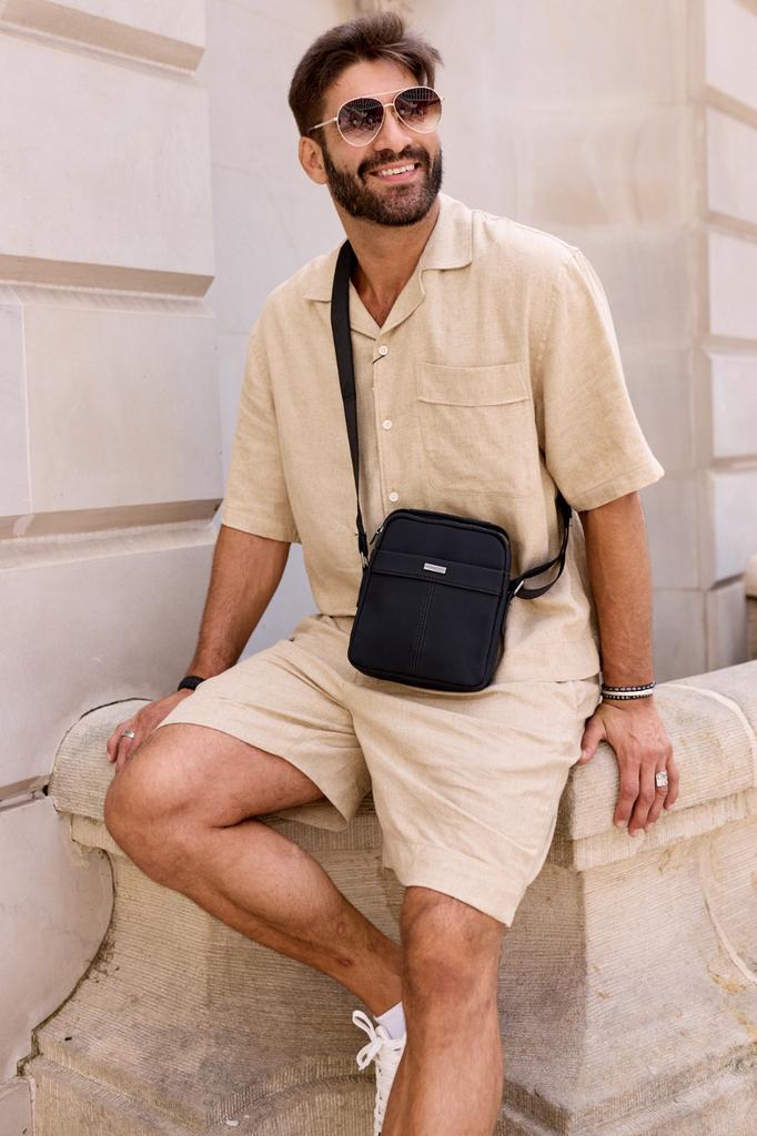 Men's PU Bag R-E3001-6823 Black