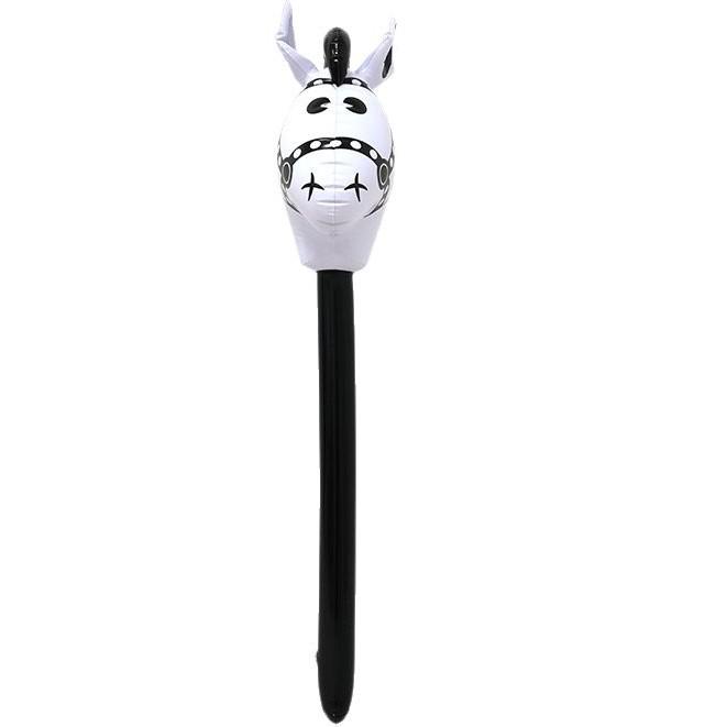 Children's Inflatable Horse Head Stick - Cartoon Toy for Stage Performance and Games