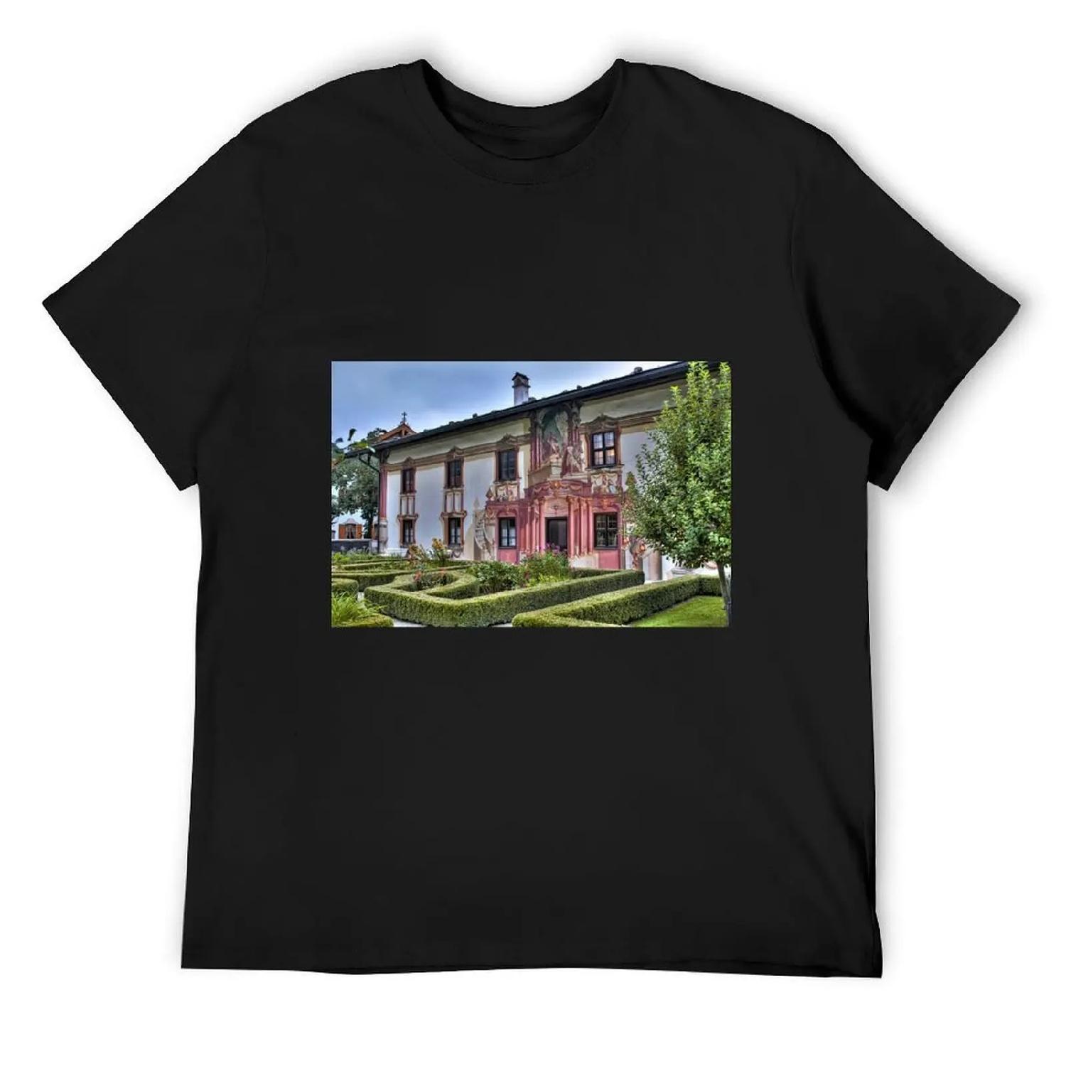 

The Pilate House - Oberammergau - Germany T-Shirt croswit shirt man cotton graphic tees summer top mens vintage t shirts XXXXXL чорний