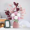 Fake Artificial Flowers Bouquet Silk Floral Arrangements Faux Flowers Plant Wedding Bride Bouquets Tables Centerpieces for Home
