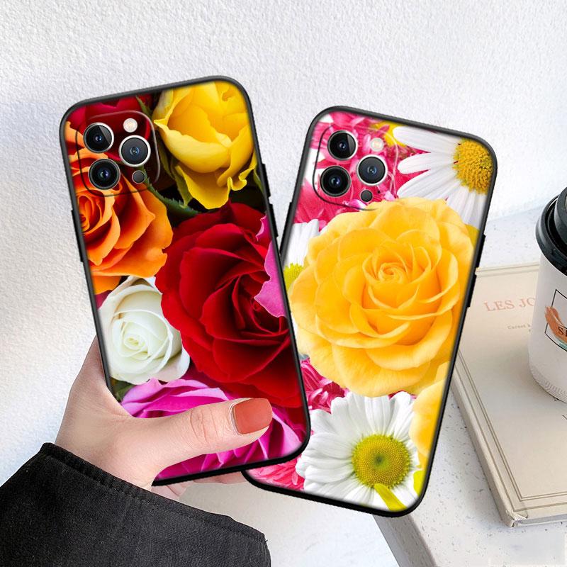 LO15 Beautiful Roses Flower Case for Motorola Edge 60 60s 70 G86 G56 G54 E14 G04S G45 G54 G64 S30 S50 X30 X40 X50 Pro Power