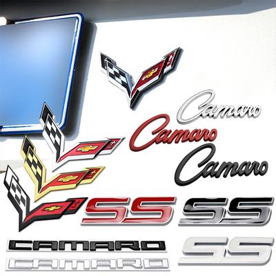 3D Metal Car Side Body Fender Sticker Wing Shape Decor Decal For SS Camaro Aveo Niva Captiva Cruze Malibu Captiva Trax