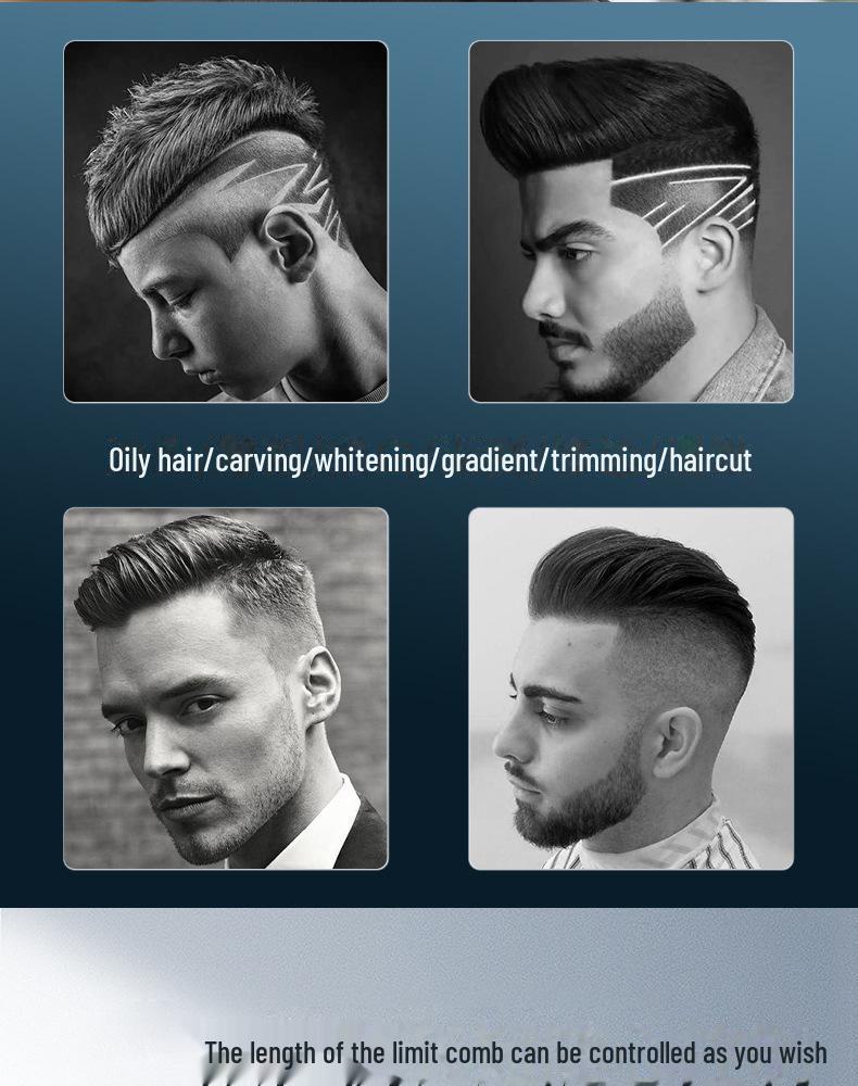 Rechargeable Electric Hair Clipper with Zero Blade for Men