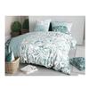 Housse de couette + 2 taies - Feuillage lumineux - 260 x 240 cm - 100% coton - Entretien facile