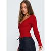 Women S V Neck Long Sleeve Ribbed Button Front Cardigan