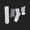 ANGEL SOCKS SET003_Gray Gray Toned-down Daily Fashion Gift Ankle Socks Socks Spring Gold Jewelry