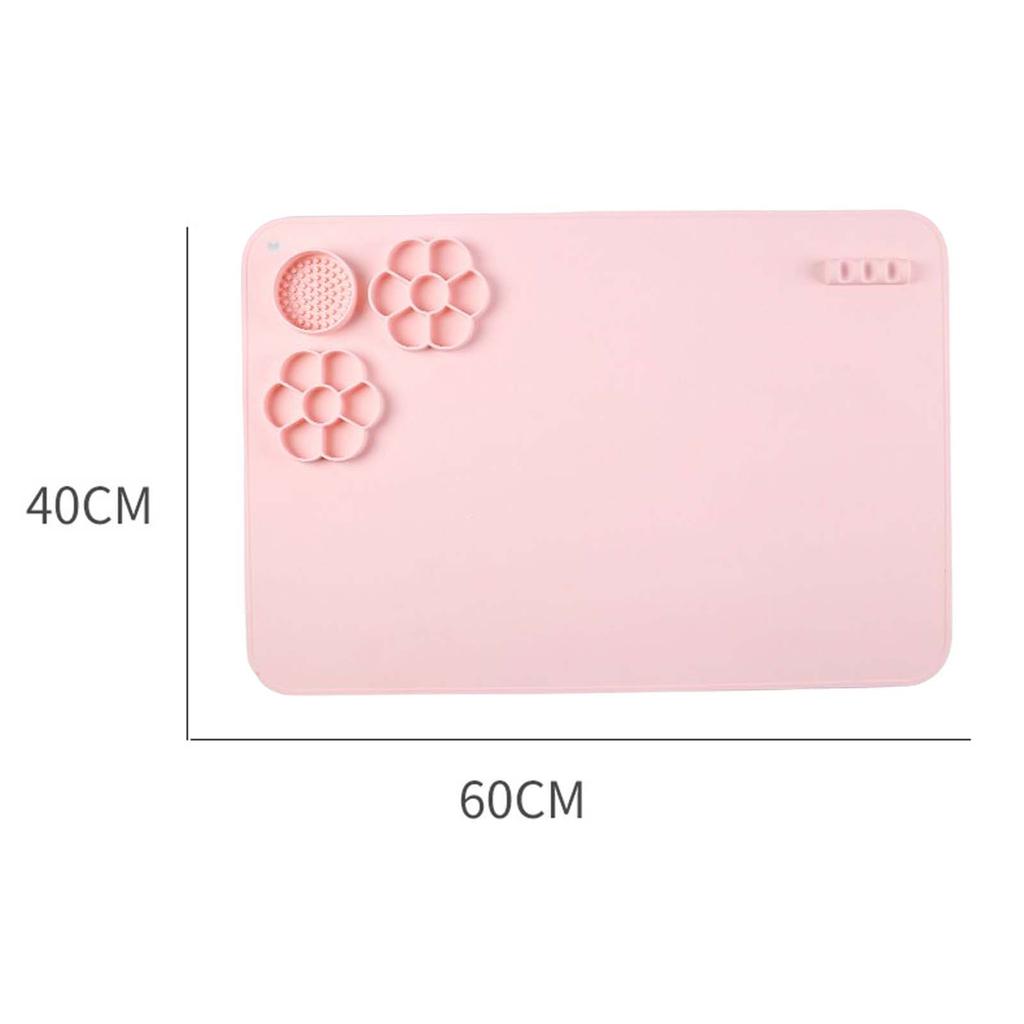 Silicone Craft Mat Multipurpose Silicone Art Mat Counter Mat Table Protector for Kids Painting DIY Clay Project Art Supplies